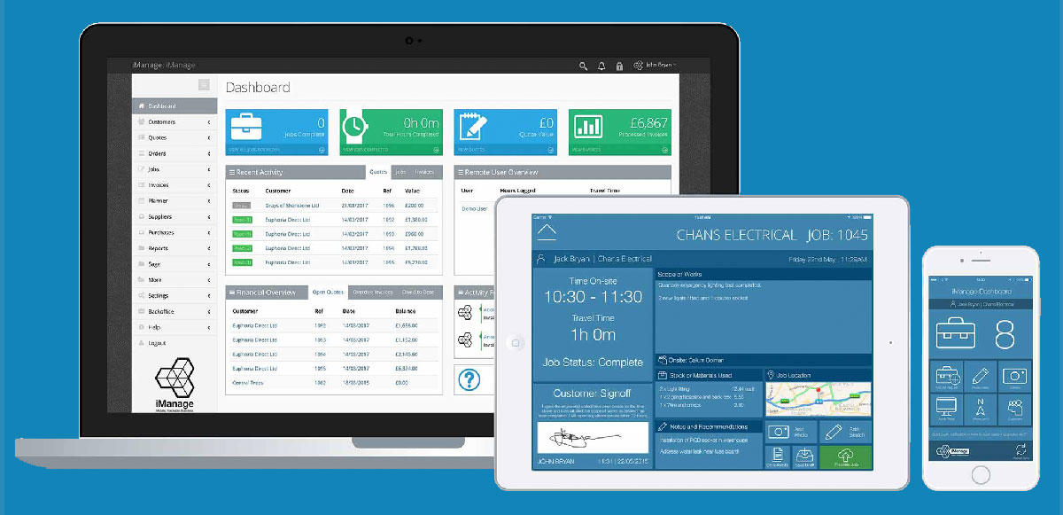 iManage on laptop and apps